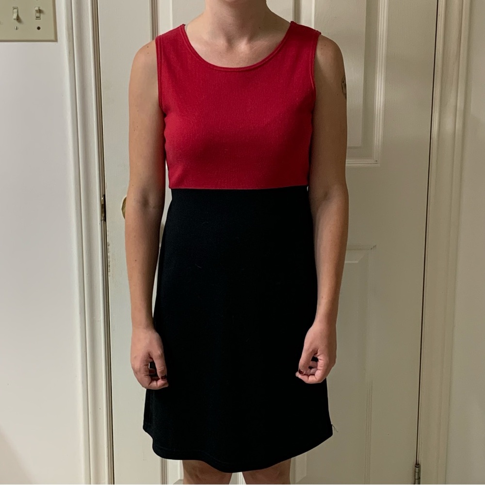 🌷3 for$25🌷Unbranded, US 16 (Fits Like US S), Red & Black Colour Blocked Dress